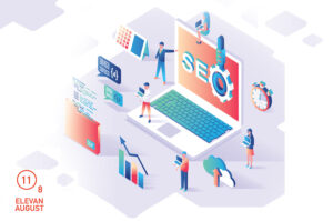 Group of analysts working on graphs