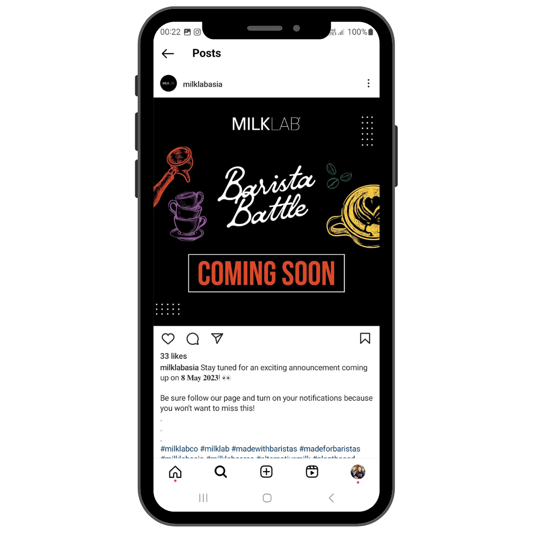 Milk Lab,s Social Media Content Posts