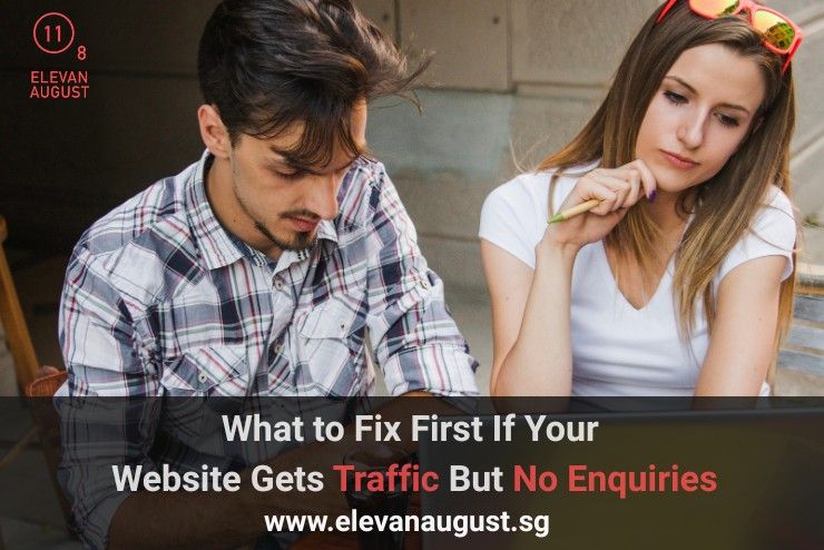 What to Fix First If Your Website Gets Traffic But No Enquiries