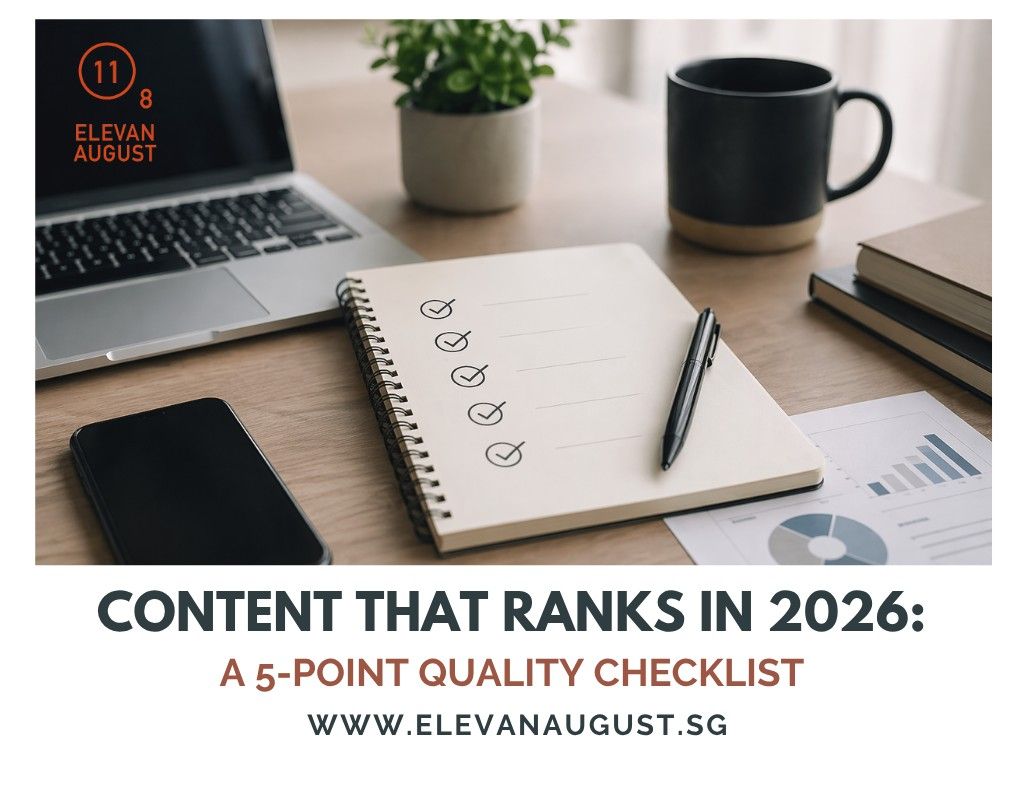 Content That Ranks in 2026 A 5-Point Quality Checklist